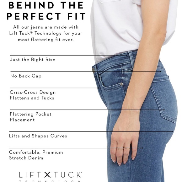 NWT NYDJ Chloe Capri Jeans - Picture 2 of 2